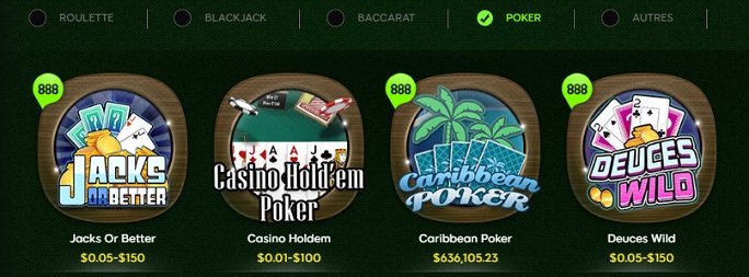 888 Casino - Poker