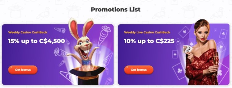 promotions de casino cadabrus